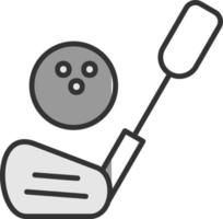 diseño de icono de vector de palos de golf