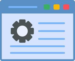 Webpage Setting Vector Icon