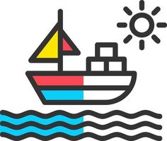 Ship Vector Icon Design