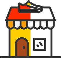 diseño de icono de vector de tienda de zapatos