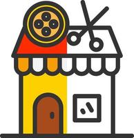 Tailor Shop Vector Icon Design