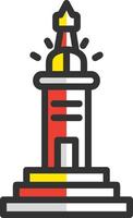 Lighthouse Of Alexandria Vector Icon Design