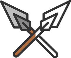 Spears Vector Icon Design