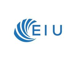 ELU letter logo design on white background. ELU creative circle letter logo concept. ELU letter design. vector