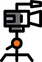 Camera Tripod Vector Icon Design