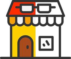 diseño de icono de vector de tienda óptica