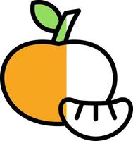 Tangerine Vector Icon Design