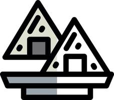 Onigiri Vector Icon Design