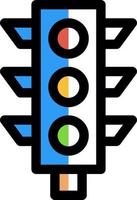 Traffic Light Vector Icon Design