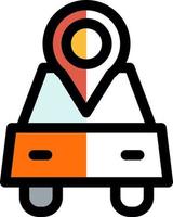 Car Location Vector Icon Design