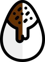 Chocolate Egg Vector Icon Design