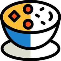 diseño de icono de vector de sopa de almejas