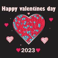 Happy Valentine's Day wish card vector