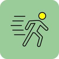 Running Person Vector Icon Design