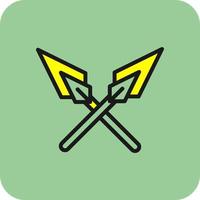 Spears Vector Icon Design
