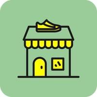 diseño de icono de vector de tienda de zapatos