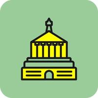 Halicarnassus Mausoleum Vector Icon Design