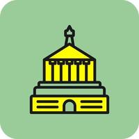 Halicarnassus Mausoleum Vector Icon Design