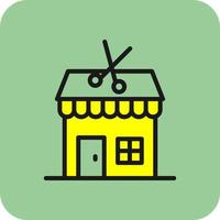 Barber Shop Vector Icon Design