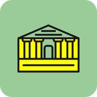 Parthenon Vector Icon Design