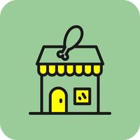 Butcher Shop Vector Icon Design