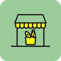 Groceries Store Vector Icon Design