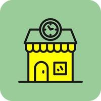 Clock Shop Vector Icon Design