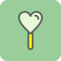 Heart Lollipop Vector Icon Design