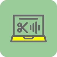 Audio Editing Vector Icon Design