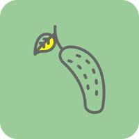 Cucumber Vector Icon Design