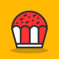 diseño de icono de vector de cupcake