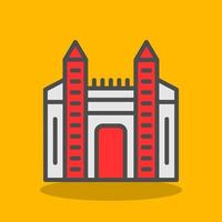Ishtar Gate Vector Icon Design