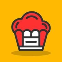 Muffin Vector Icon Design