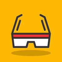 3d Glasses Vector Icon Design