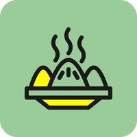 diseño de icono de vector de dim sum