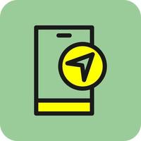 Navigation App Vector Icon Design
