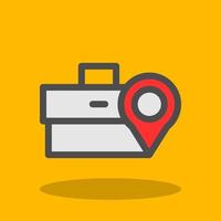 Work Destination Vector Icon Design