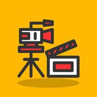 Film Set Vector Icon Design