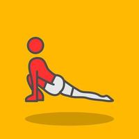 Low Lunge Right Vector Icon Design