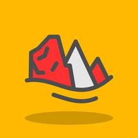 Mountains Vector Icon Design