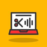 Audio Editing Vector Icon Design