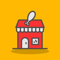 Butcher Shop Vector Icon Design