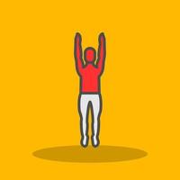 Mountain Pose Upward Vector Icon Design