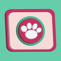 Cat footprints for your image vector