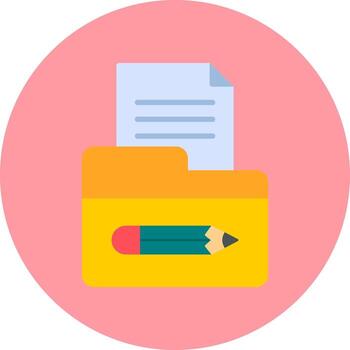 icono de vector de carpeta