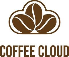 café nube logo vector archivo