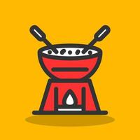 diseño de icono de vector de fondue