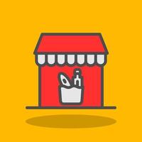 Groceries Store Vector Icon Design