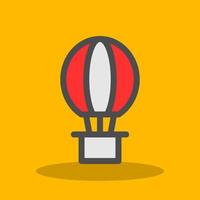 Hot Air Balloon Vector Icon Design