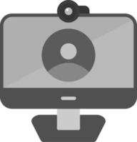 icono de vector de videollamada